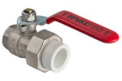 Кран шаровой латунный с переходом на полипропиленовую трубу VALTEC 32 х 1, VTp.742.0.03206