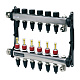 Коллектор TECE TECEfloor для поверхностного отопления 1 x 16 push-fit, 6 контуров