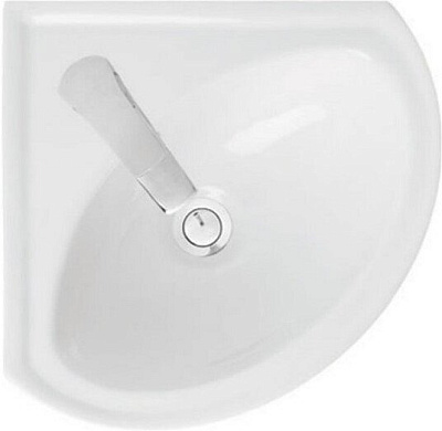 Раковина угловая Sanita Веер мини белая