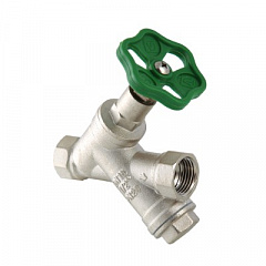 Вентиль VALTEC прямоточный с косым фильтром 1/2