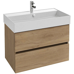 Тумба под раковину Jacob Delafon 80см, 2 ящика, цвет Дуб Давос натуральный EB2382-E75