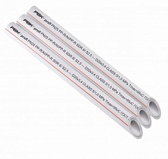 Труба полипропиленовая РВК армированная стекловолокном PROFI PPR/GF/PPR PN25 SDR6 D20 4м