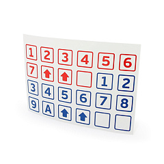 Комплект маркировочных наклеек UNI-FITT Универсальные (2 листа)