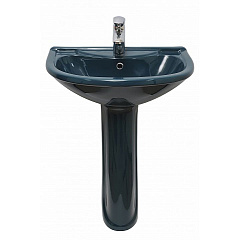 Раковина Оскольская керамика Престиж с пьедесталом зеленая