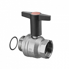 Кран шаровой Oventrop DN 50 G2 ВР х G2 НР, плоское уплотнение