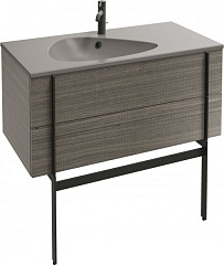 Тумба под раковину Jacob Delafon Nouvelle Vague 100 см фактурный дуб EB3032-E73