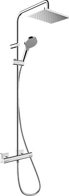 Душевая система Hansgrohe Showerpipe 230 1jet с термостатом, Green Vernis Shape, хром 26319000