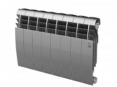 Биметаллический секционный радиатор отопления Royal Thermo Biliner 350 / Silver Satin / 8 секций