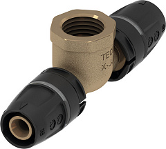 Тройник TECE 90 гр, с внутренней резьбой 63 х 1 1 2 х 63, бронза