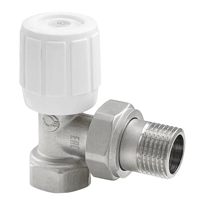 Клапан ручной Valfex для радиаторов, угловой 1/2 дюйма (компактный)