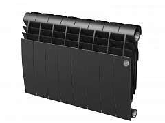 Биметаллический секционный радиатор отопления Royal Thermo Biliner 350 / Noire Sable / 8 секций