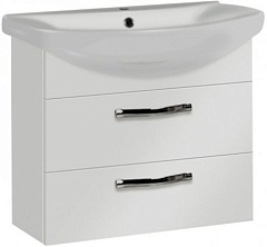 Набор Акватон 1A1233K0AA010: Тумба-умывальник Ария 65 М(1A123301AA010) + Раковина Смайл-65(1WH207782)