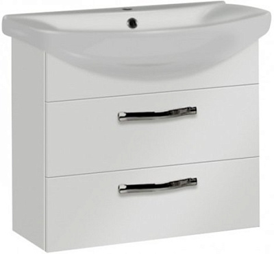 Набор Акватон 1A1233K0AA010: Тумба-умывальник Ария 65 М(1A123301AA010) + Раковина Смайл-65(1WH207782)