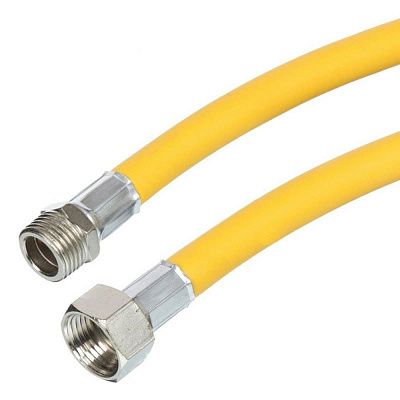 Гибкая подводка Valfex для газа, ПВХ с полиэфирной нитью, 1/2, г.ш., 0,8 м