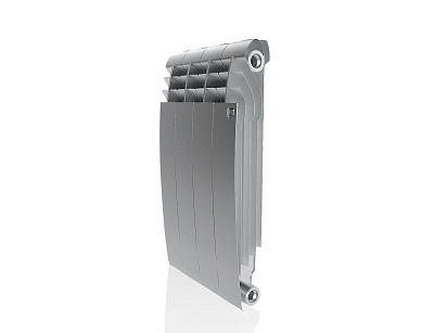 Биметаллический секционный радиатор отопления Royal Thermo Biliner Satin Silver 500 / 1 секция