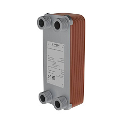 Паяный пластинчатый теплообменник Ридан одноходовой XB-30R, DN32, пластин 26, НР G 1 1/4 х 25 мм (004H7558R)