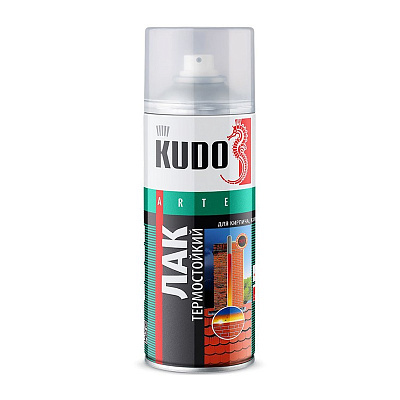 Лак Kudo KU-9006 аэрозольный термостойкий (0,52л)