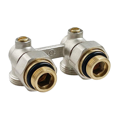 Узел нижнего подключения Valfex угловой 3/4 (c компл. адаптеров 1/2 )