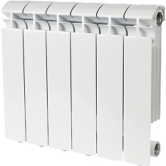 Алюминиевый секционный радиатор отопления Stout Alpha 350 / 6 секций