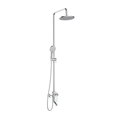 Душевая система IDDIS со смесителем, верхним душем и изливом, Optima Home