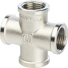 Крестовина Stout никелированная, с внутренней резьбой 1 1/2, арт. SFT-0031-000112