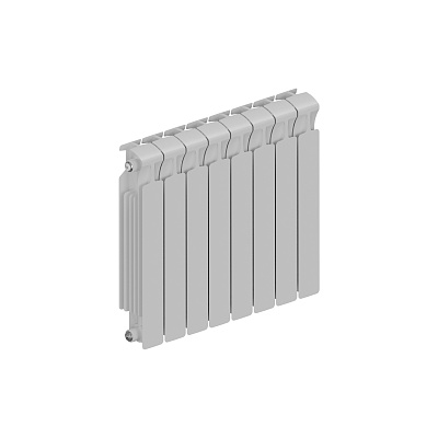 Биметаллический секционный радиатор отопления Rifar Monolit 500 / 8 секций
