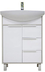 Набор Акватон 1A2133K1RIB90: Тумба-умывальник Рико 65(1A213301RIB90) + Раковина Смайл 65(1WH207782)