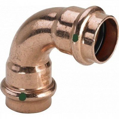 Отвод 90 медный Viega Profipress с SC-Countur d=35 (арт. 291 532)