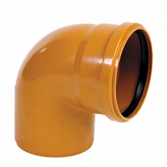 Отвод Valfex 67,5 градусов 160мм РЫЖИЙ нар.канализ