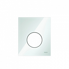 Лицевая панель TECE TECEloop Urinal, стекло, зеленая, клавиша белая