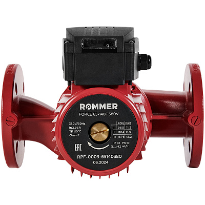 Циркуляционный насос Rommer FORCE фланцевый трехскоростной 65-140F 380V