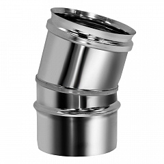 Отвод Вулкан VHR d104, 15 град., AISI 321 (матовая)