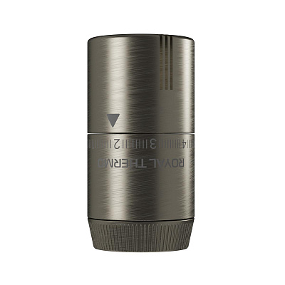 Термостатическая головка Royal Thermo Design жидкостная, М30х1,5, пластик, 7-28, никель матовый
