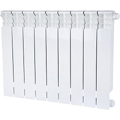 Биметаллический секционный радиатор отопления Stout Space Ventil 500 / 9 секций (нижнее правое)