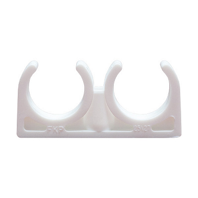 Опора двойная Valfex 25/27, белая