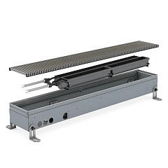 Внутрипольный конвектор с принудительной конвекцией Jaga Clima Canal Metal H08 L072 T18 24В решетка BNA