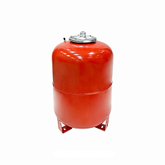 Расширительный бак Valfex вертикальный 50л (КРАСНЫЙ) (с низкими ножками), для системы отопления