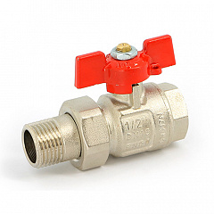 Кран шаровой UNI-FITT ETALON НВ 1 1/4 с разъемным соединением, полнопроходной, бабочка