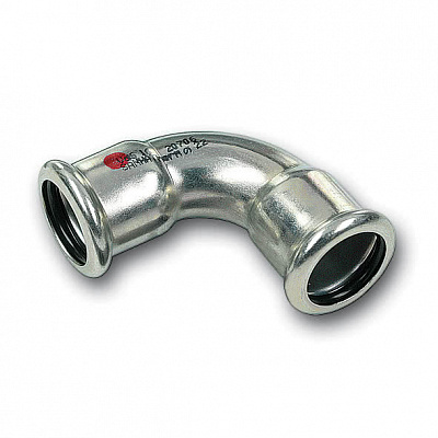 Отвод Sanha 24002A, 90 гр. ВПр, углеродистая сталь, 54