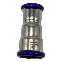 Пресс-муфта MVI из нержавеющей стали 18х15 переходная