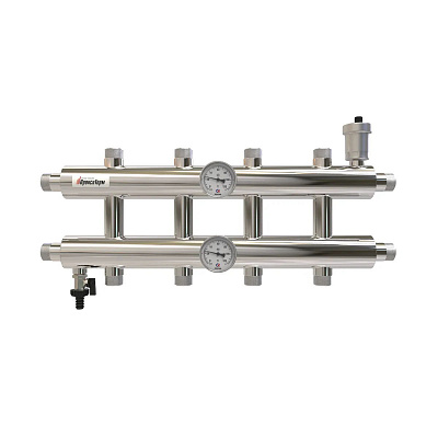 Распределительный коллектор ПроксиТерм GK 32-5 (без гидрострелки) 85 кВт, 5 контуров