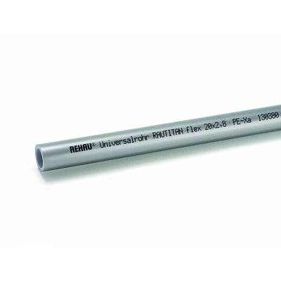 Труба Rehau RAUTITAN flex из сшитого полиэтилена PE-Xa с кислородозащитным слоем, 25x3,5 мм