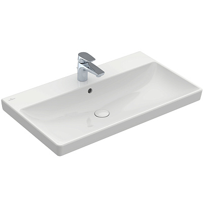 Раковина накладная Villeroy and Boch Avento для установки на тумбу 47 x 80 см белая