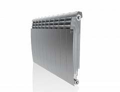 Биметаллический секционный радиатор отопления Royal Thermo Biliner Satin Silver 500 / 10 секций