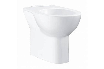 Унитаз напольный Grohe 39428000 Bau Ceramic ободковый (без бачка и сиденья, горизон выпуск), альпин-белый (9 шт пал - 126357)