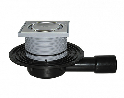 Трап для балконов и террасс горизонтальный HL DN40/50, с запахозапирающим устройством, HL90.2