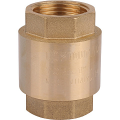 Клапан обратный Stout пружинный с пластиковым седлом ВВ 1