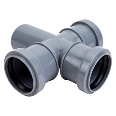 Крестовина ПОЛИТЭК одноплоскостная 50*50*50 /87,5 градусов для внутренней канализации