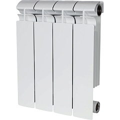 Биметаллический секционный радиатор отопления Stout Alpha 350 / 4 секции