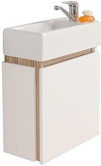 Набор Акватон 1A1728K1EK49L: Тумба-умывальник подв Эклипс М эбони св лев(1A172801EK49L) + Раковина Эрис(1WH301972)